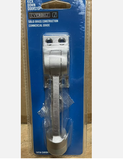 Everbilt Commercial Grade Solid Brass Kick Down Doorstop. Brand New.